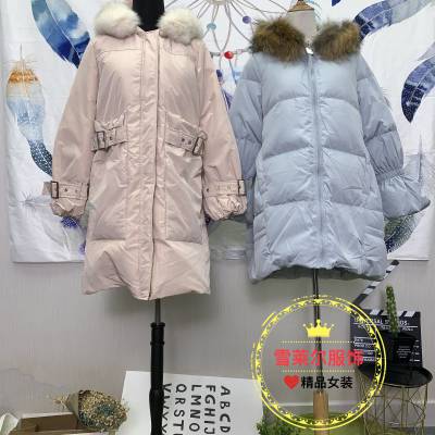 杭州品牌折扣店伊納芙女裝19年春裝連衣裙外貿女裝批發