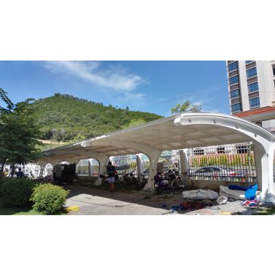 供应福建钢膜结构车棚、龙海门球场网球场张拉膜景观、厦门膜结构充电桩厂家