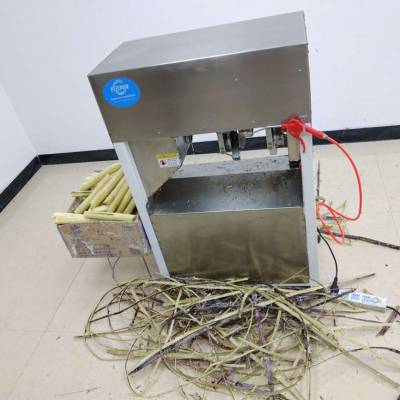 全自动甘蔗削皮机甘蔗去皮机甘蔗刮皮机甘蔗削皮分段机