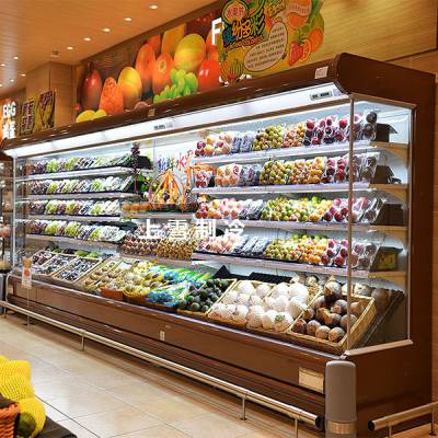 呼和浩特水果保鲜柜 定做水果展示柜 水果冷藏柜厂家