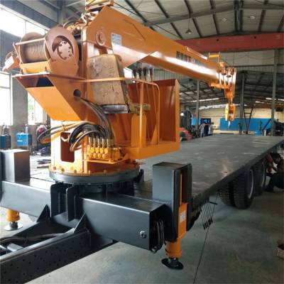 折臂小型拖拉机随车吊 拖拉机吊电线杆自卸车 德建 农用拖拉机平板