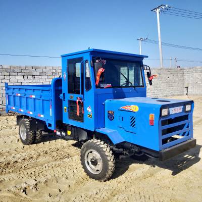 前后驱动四驱王翻斗车 柴油拖拉机自卸王矿用四不像四驱农用车